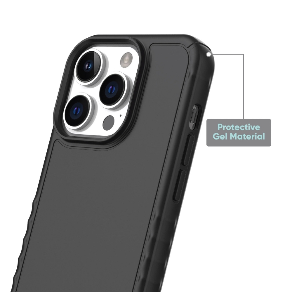 Black Protective Gel Phone Case for iPhone 13 or 14 Pro - Picture 6 of 10